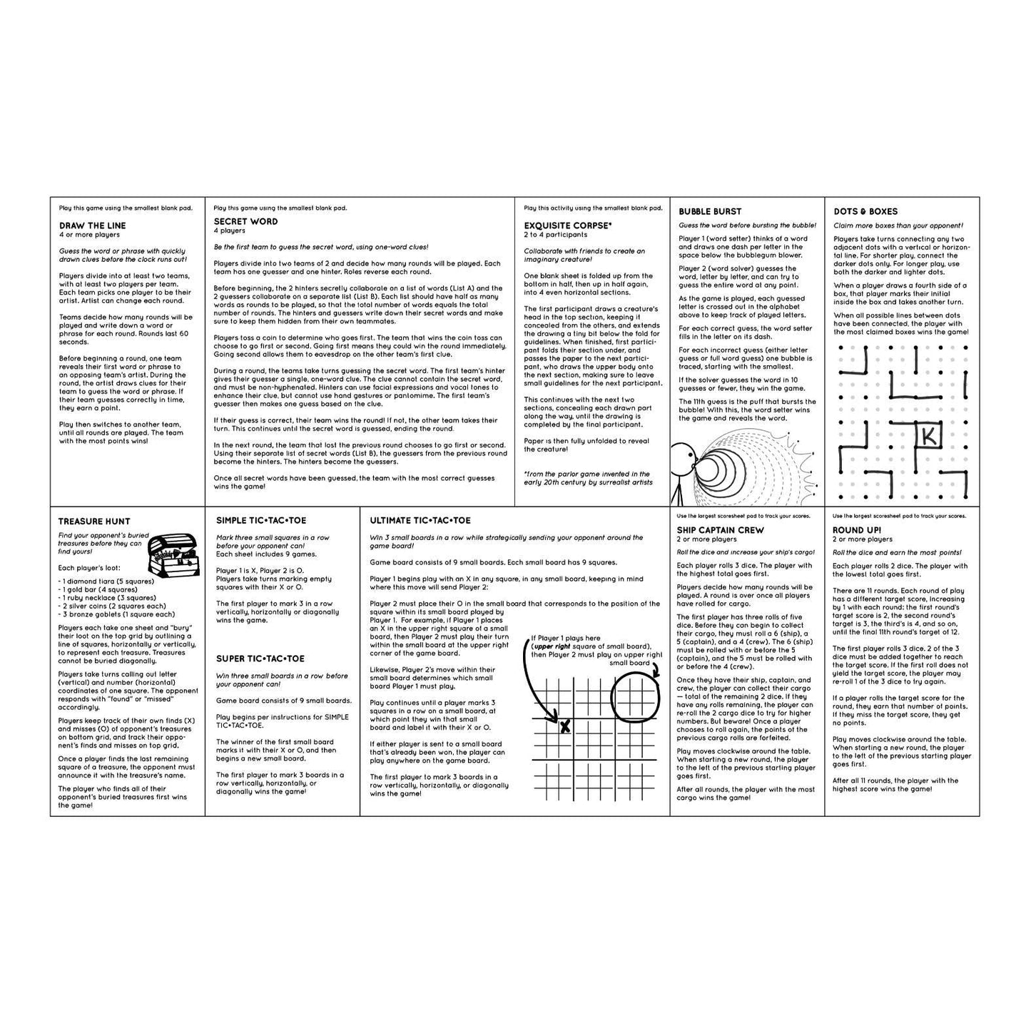 JOTBLOCK Stacked Pads Games Set - Dear John