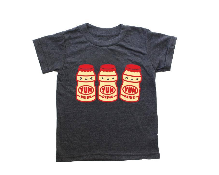 Kawaii Yogurt Drink Kid's Graphic Tee - Dear John