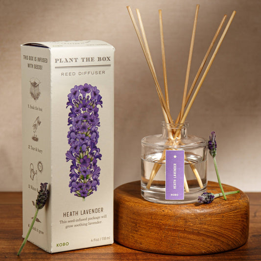KOBO - Heath Lavender - Plant the Box Diffuser - 4oz - Dear John