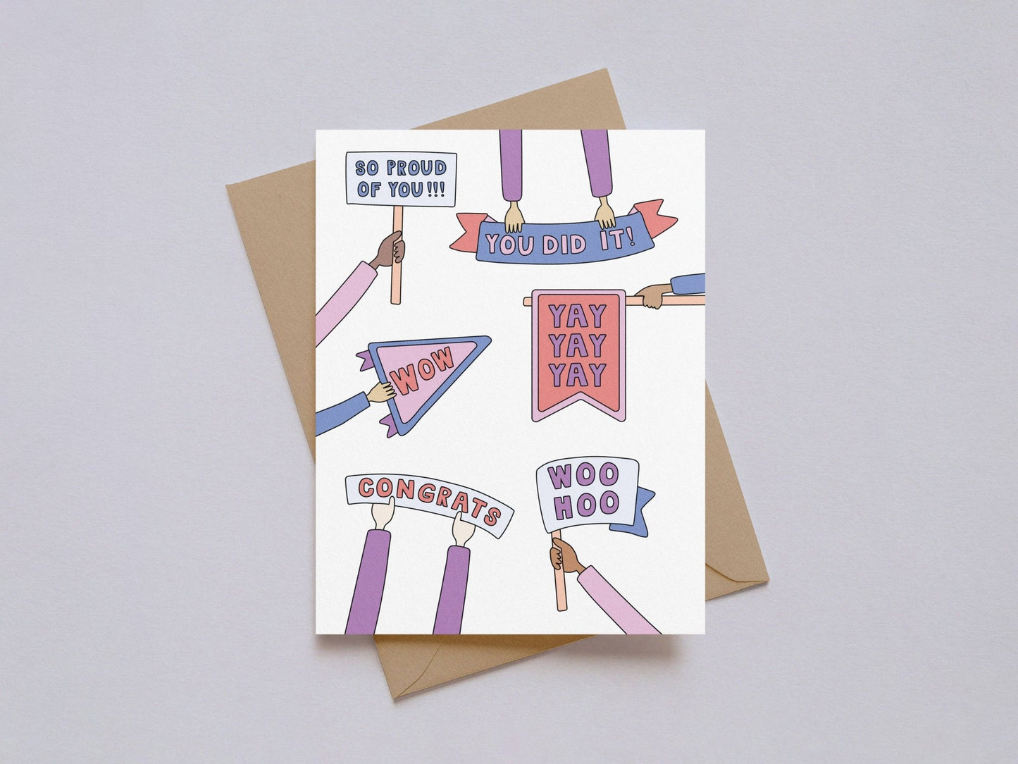 Kwohtations - Yay You Did It Congratulations Card - Dear John