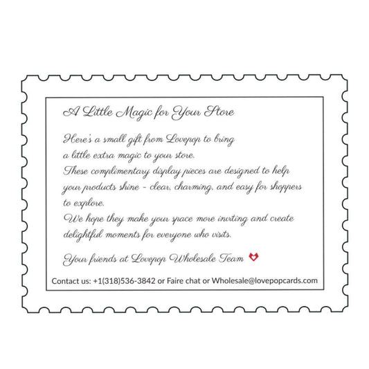 Lovepop Cards - Message Stamp - Free Display - Dear John