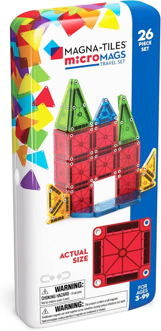Magna-Tiles - Magna-Tiles MicroMAGS 26-Piece Travel Set - Dear John