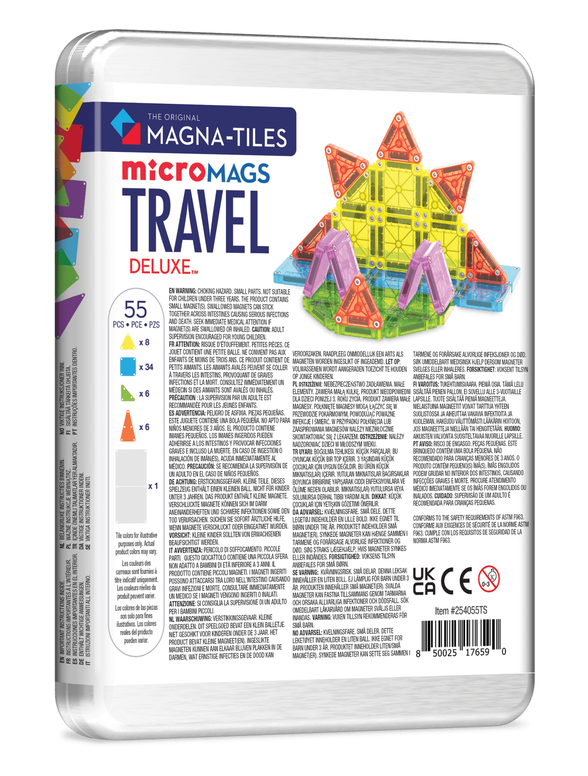 Magna-Tiles - Magna-Tiles Travel Set Deluxe 55-Piece Set - Dear John