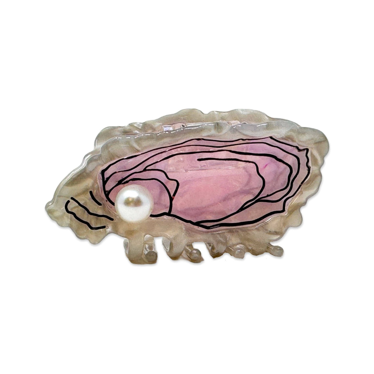 Midi Oyster Hair Claw Clip - Dear John