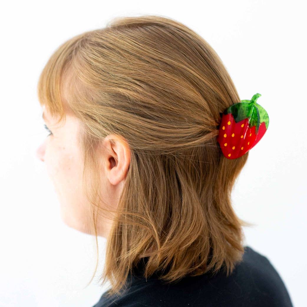 Midi Red Strawberry Hair Claw Clip - Dear John
