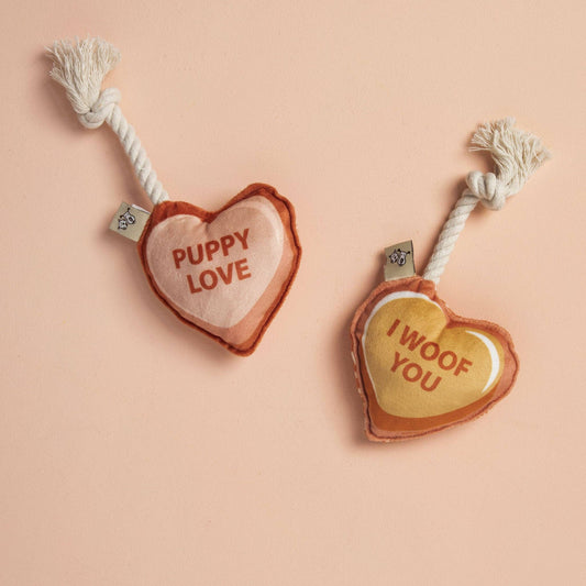 Mini Dog Toy Set | Valentine's Day Hearts - Dear John