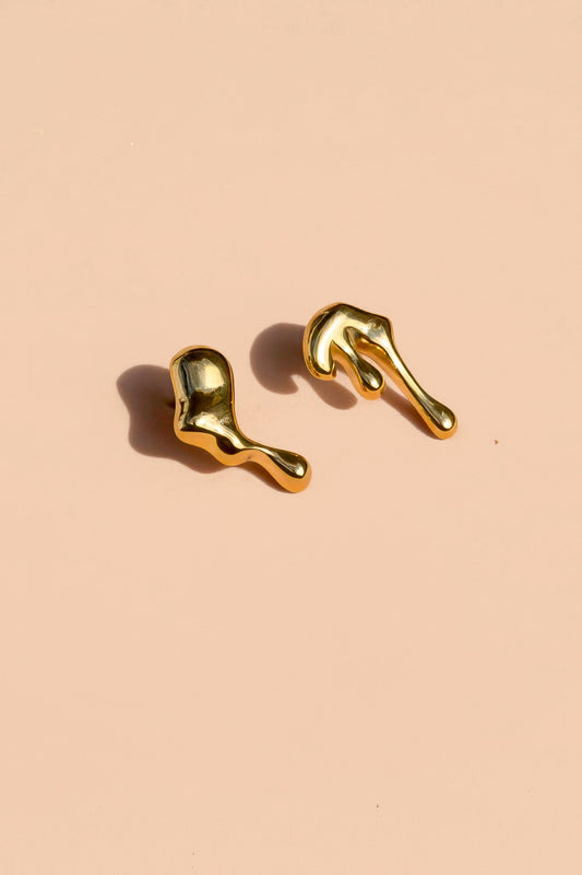 Molten Studs - 18K Gold Plated - Dear John