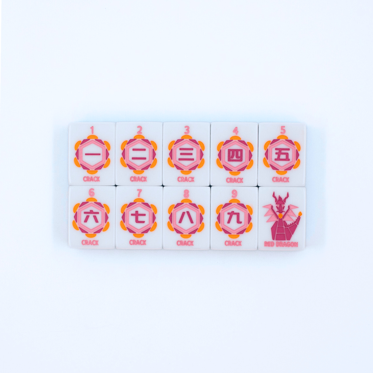 My Fair Mahjong - Crystal Prism Blue | Mahjong with Bold Angles and Vibrant Vibes | 1.25" x 0.9" x 0.7" - Dear John