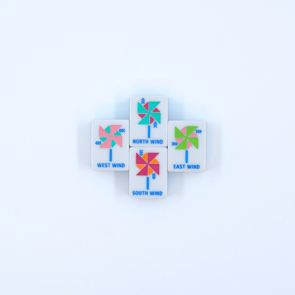 My Fair Mahjong - Crystal Prism Pink | Mahjong with Bold Angles and Vibrant Vibes | 1.25" x 0.9" x 0.7" - Dear John