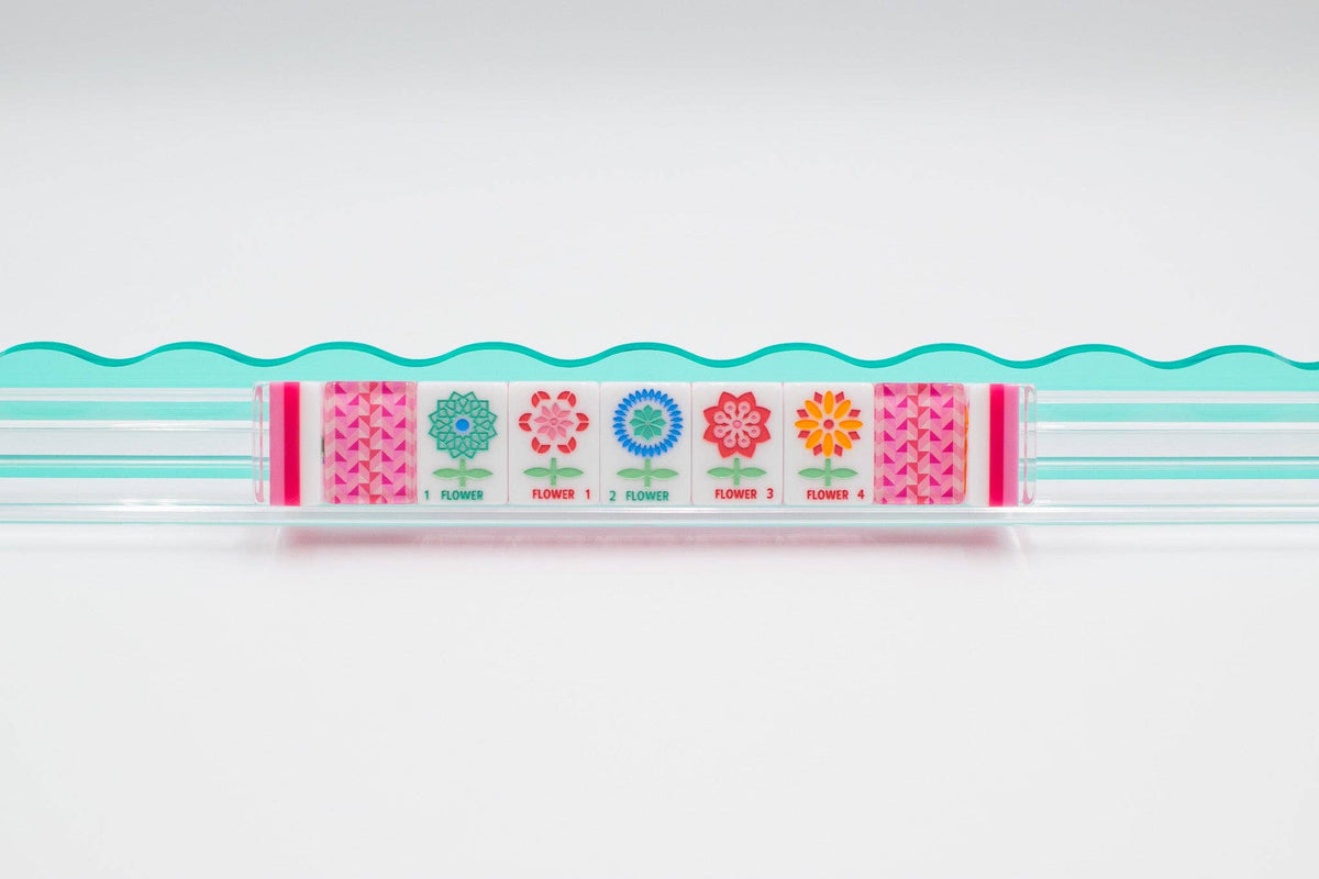 My Fair Mahjong - Crystal Prism Pink | Mahjong with Bold Angles and Vibrant Vibes | 1.25" x 0.9" x 0.7" - Dear John