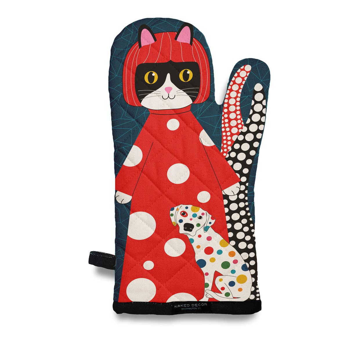 Naked Decor - Museum Collection- Yayoi Kusameow w. Love & Dog Oven Mitt - Dear John