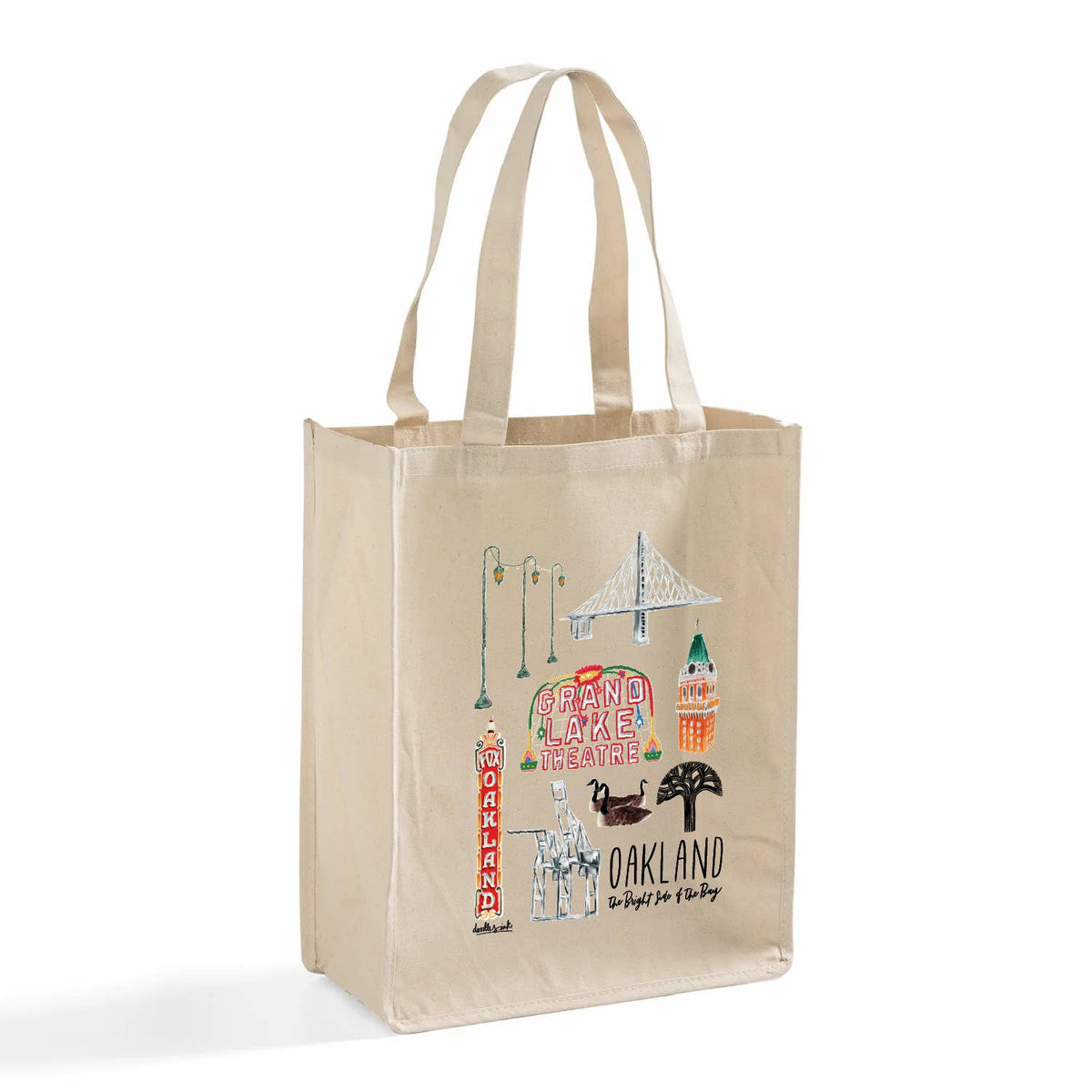 Oakland Collage Shopper Tote Bag - Dear John