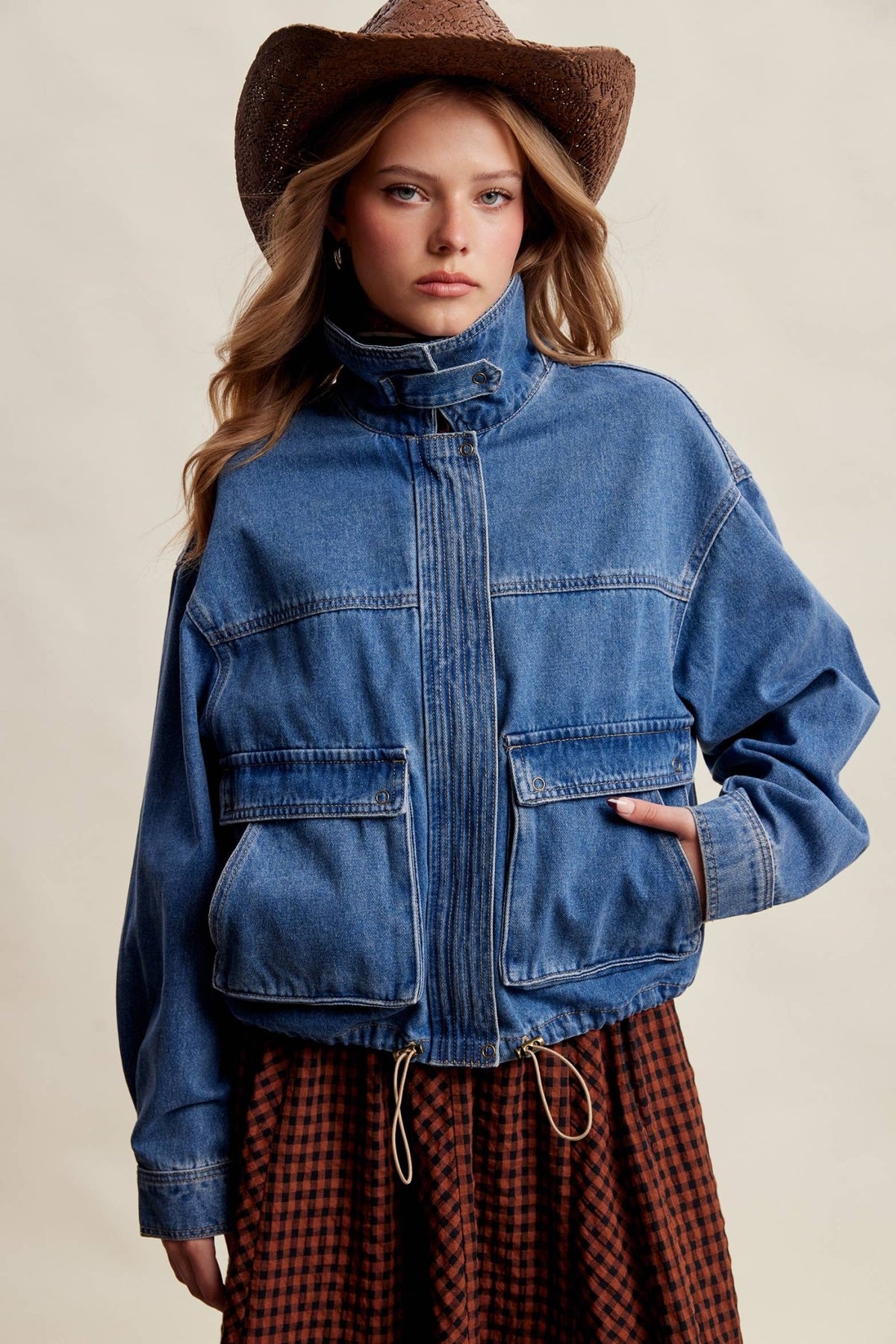 Oversized Utility Denim Jacket - Dear John