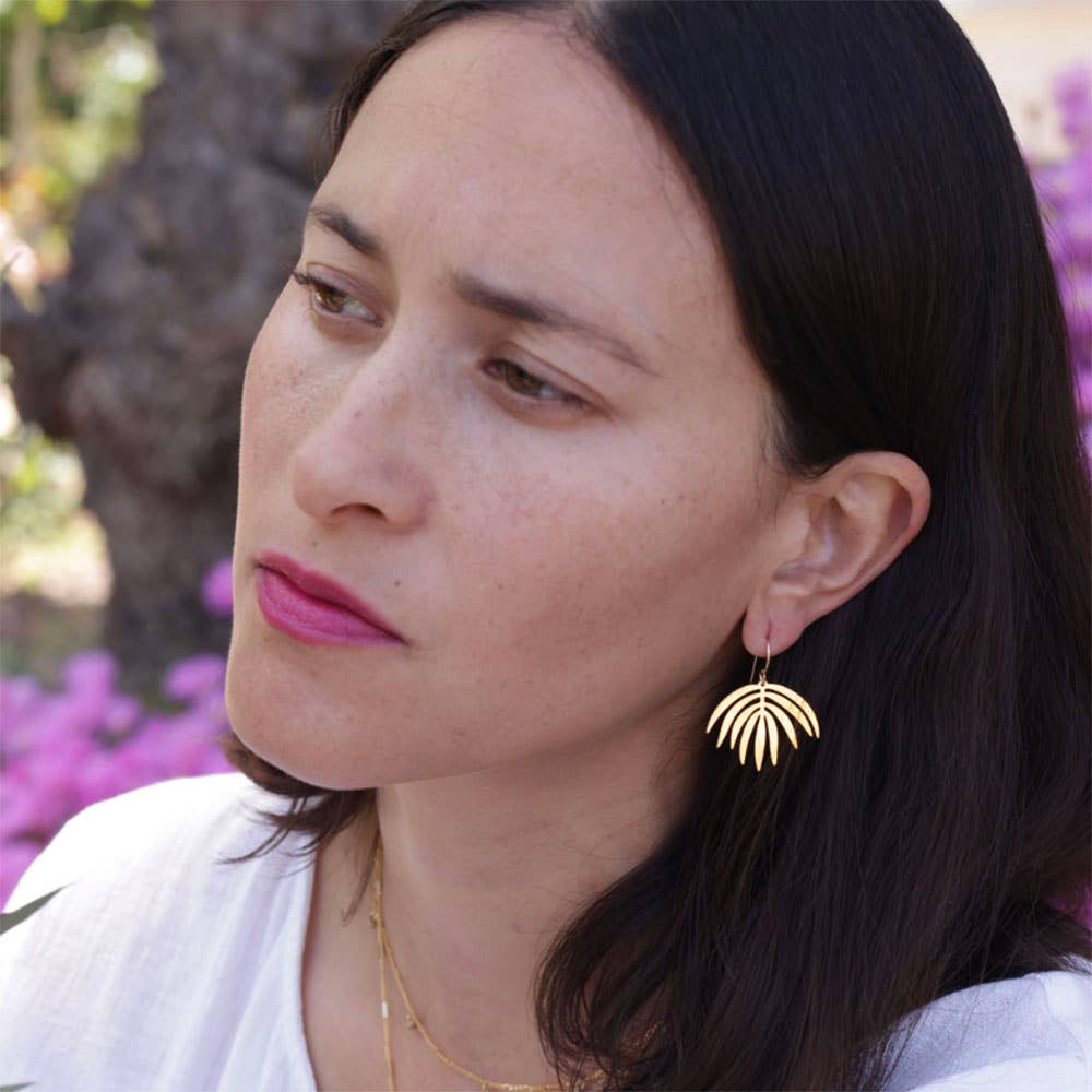 Palm Frond Earrings - Dear John