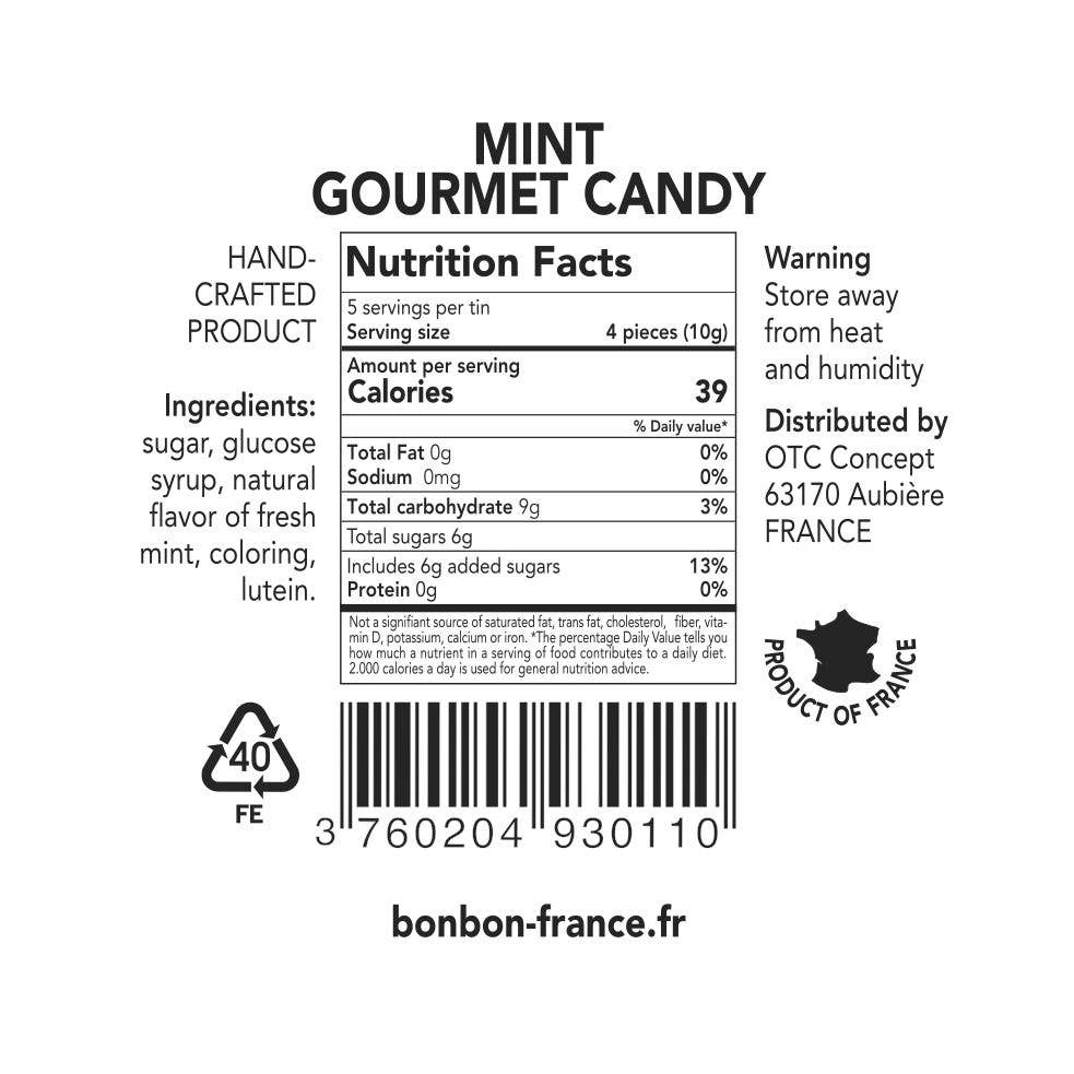 Pastilles Saint - Ange — Traditional Candies 100% French (Mint Flavor) - Dear John