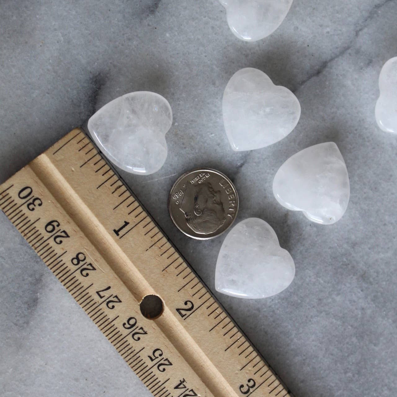 Pebble House - Clear Quartz 20mm Heart (Crystals & Stones) - Dear John