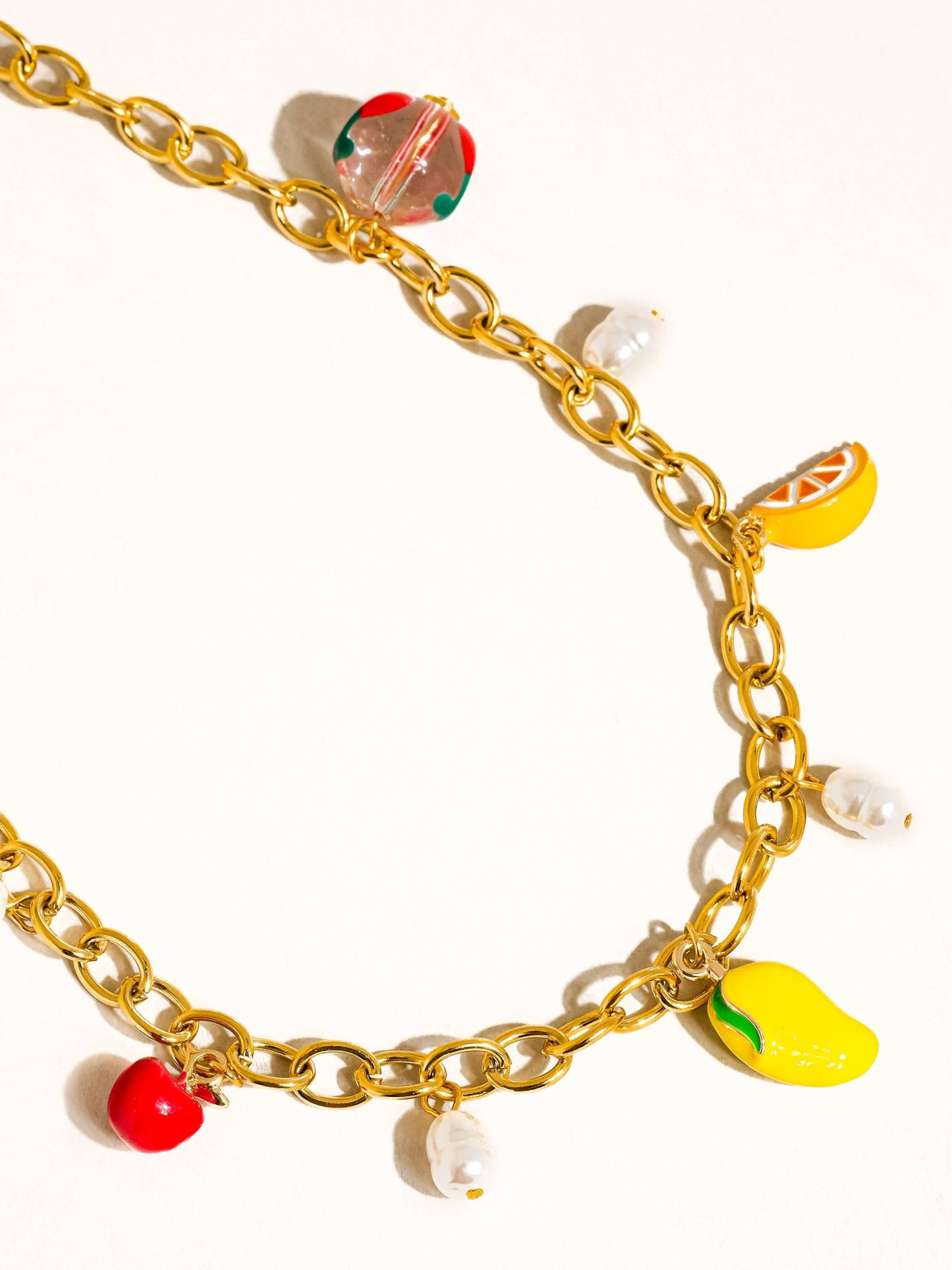 Positano 18K Gold Non - Tarnish Fruit Charm Necklace - Dear John