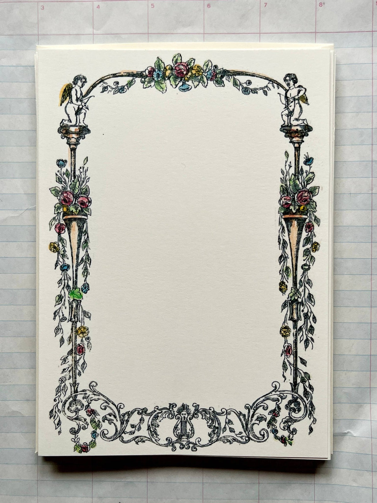 Romantic Frame Stationery - Dear John