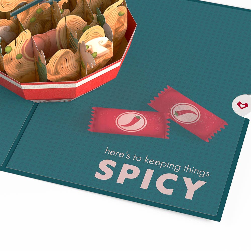 Send Noods Spicy Card, 5x7" Pop - Up Cards - Dear John