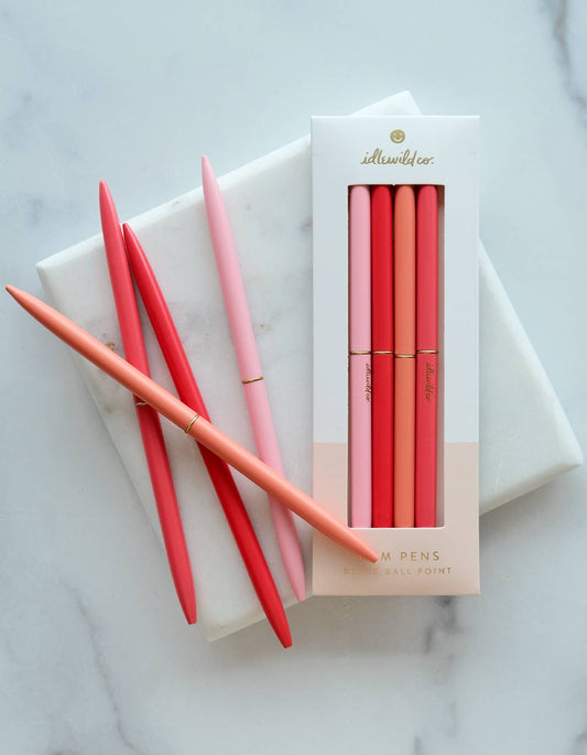 Slim Pens Set of Four | Spectrum Poppies - Dear John