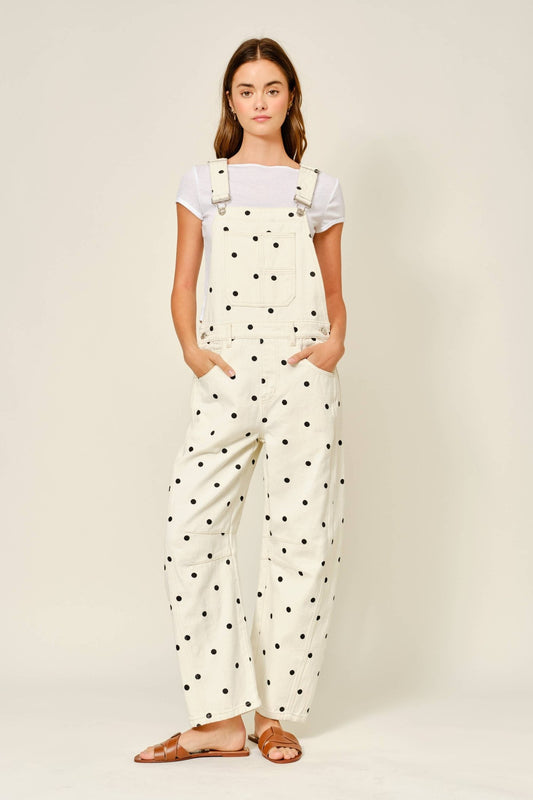 SLOUCHY RELAX FIT DENIM OVERALL - Dear John