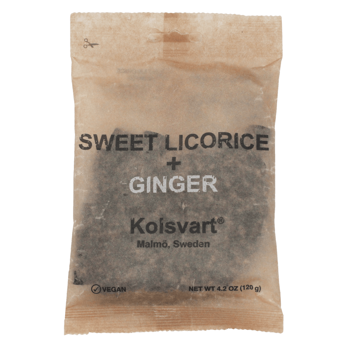 Sweet and Ginger Swedish Licorice - 4.2oz (120gm) - Dear John
