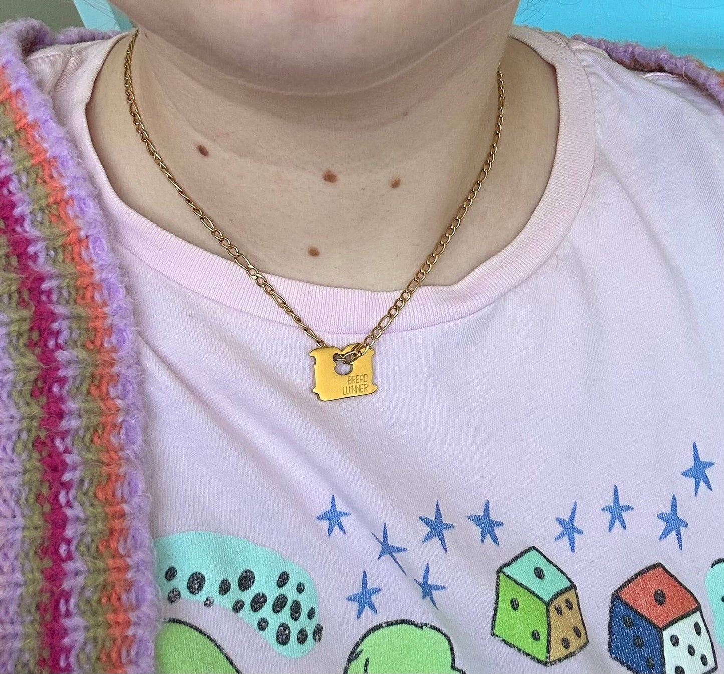 The Peach Fuzz - Bread Winner Necklace - Dear John