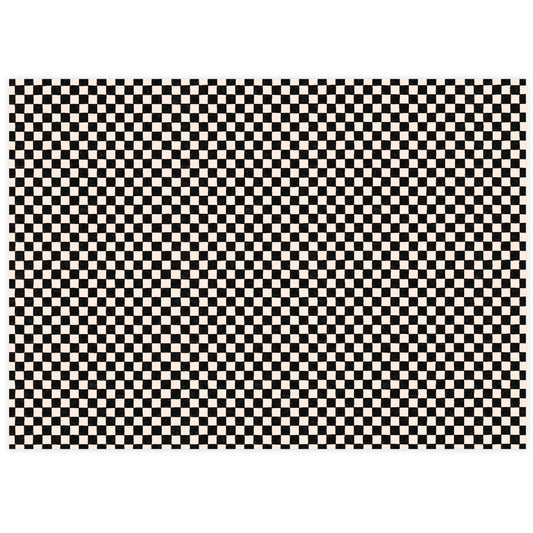 The Social Type - Black Checker Tissue Paper - Dear John