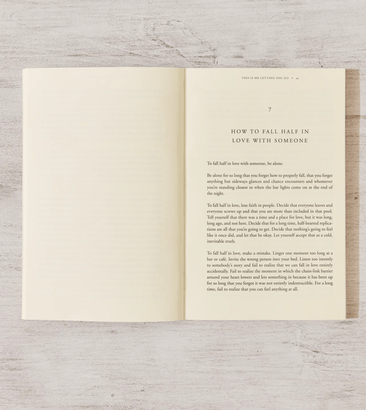 This Is Me Letting You Go - book - Dear John