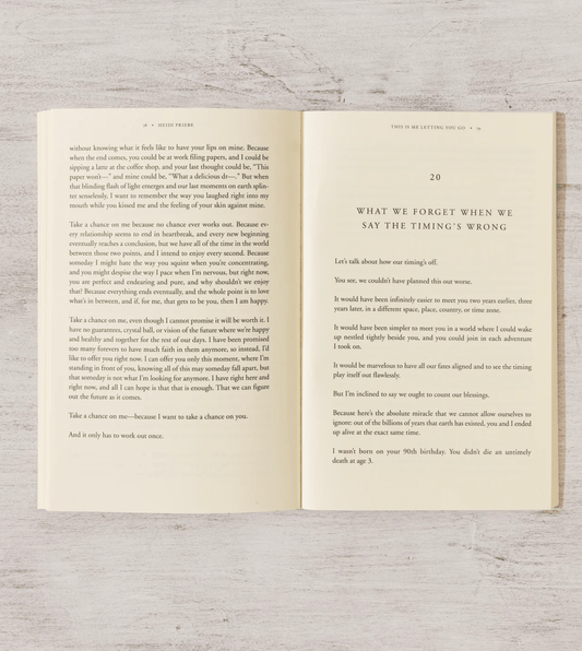 This Is Me Letting You Go - book - Dear John