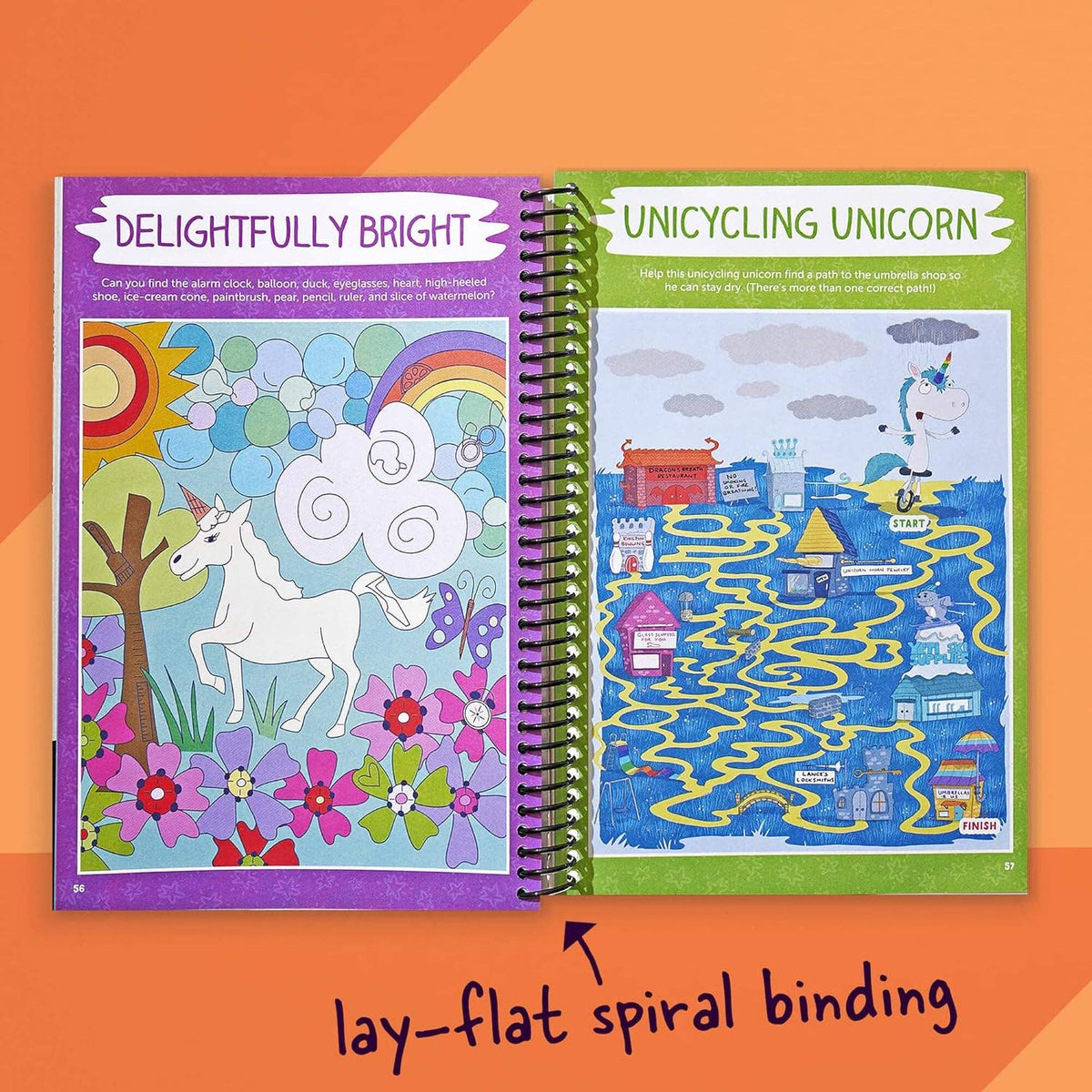 Unicorn Scratch & Solve Activity Book — Hidden Pictures Fun! - Dear John