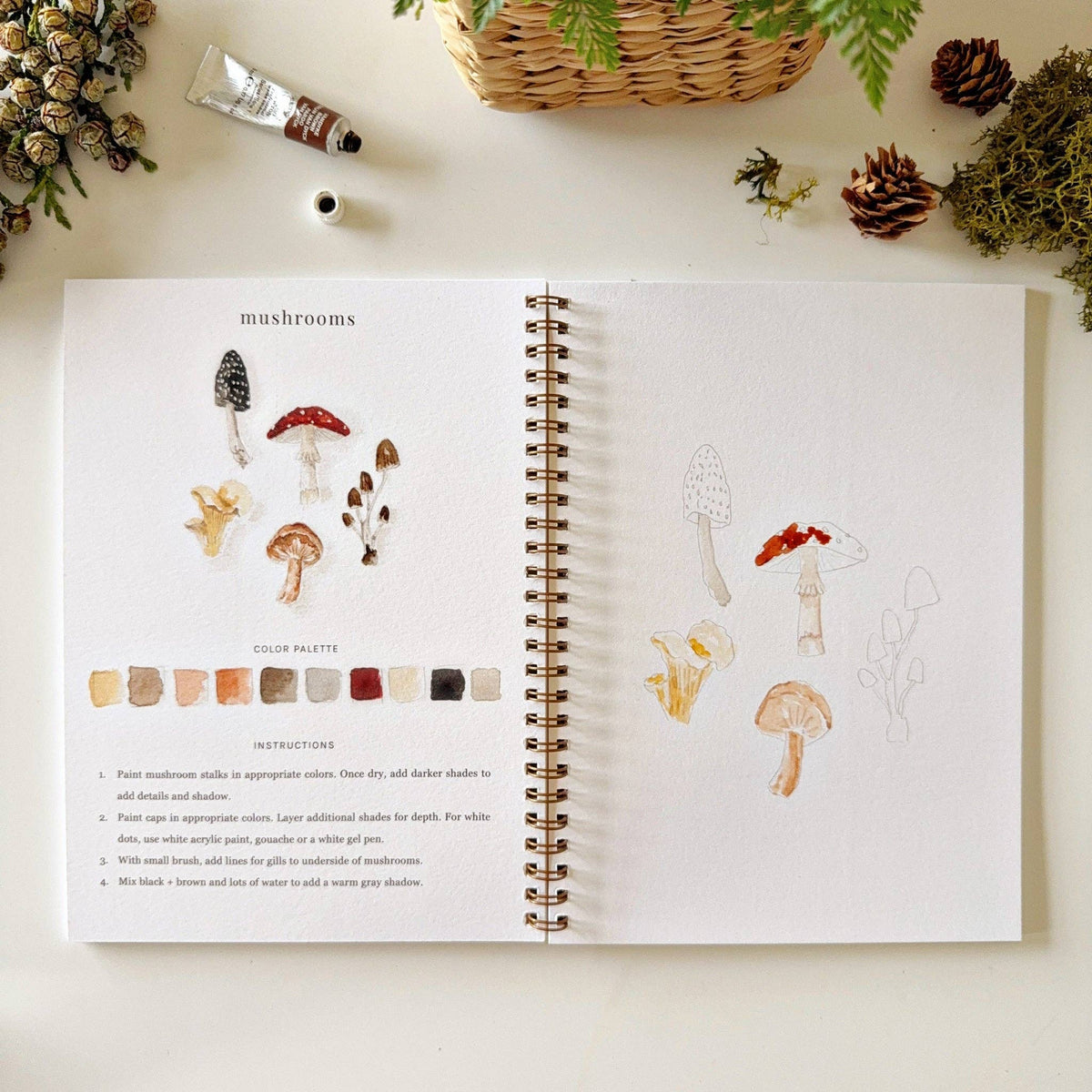 Woodland watercolor workbook - Dear John