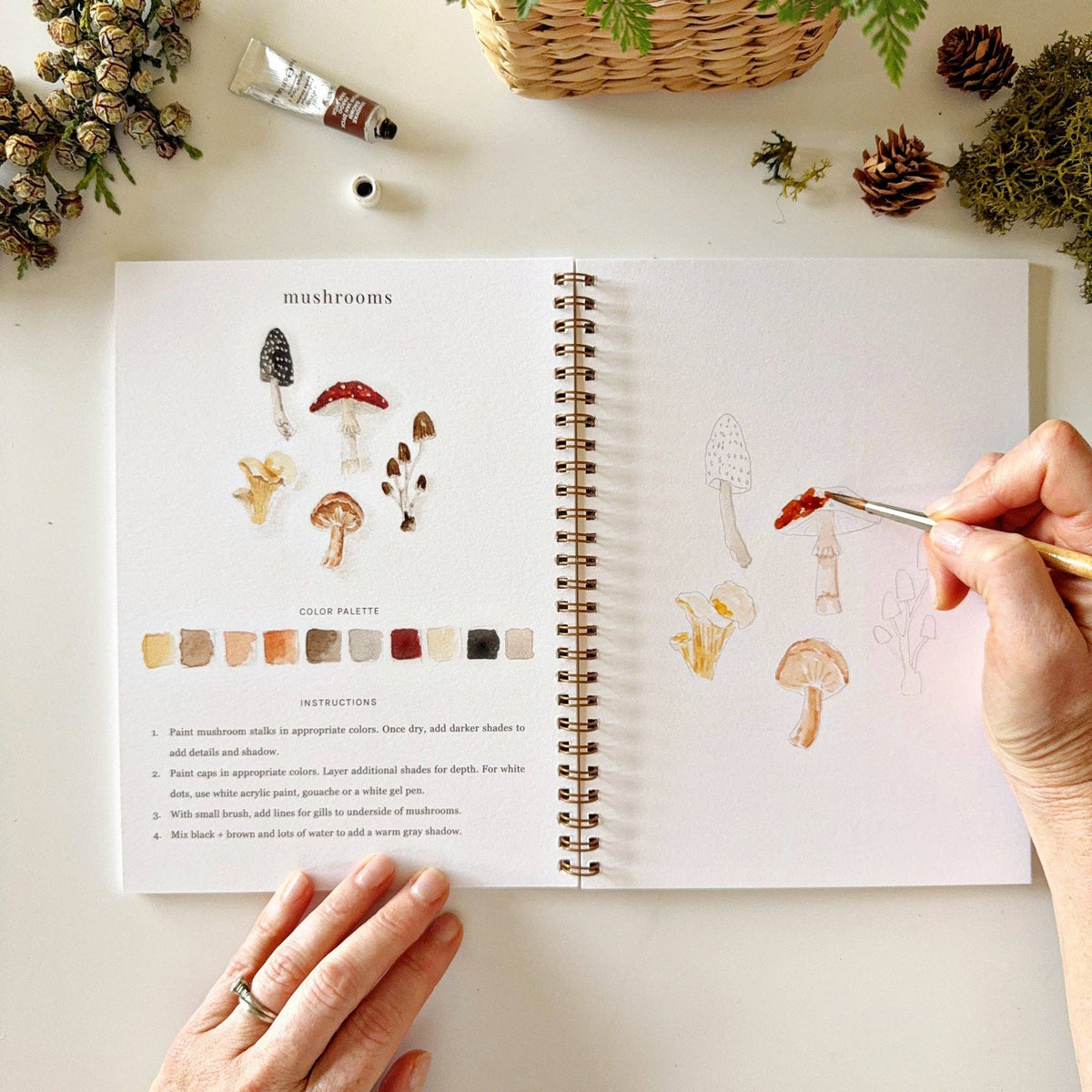 Woodland watercolor workbook - Dear John