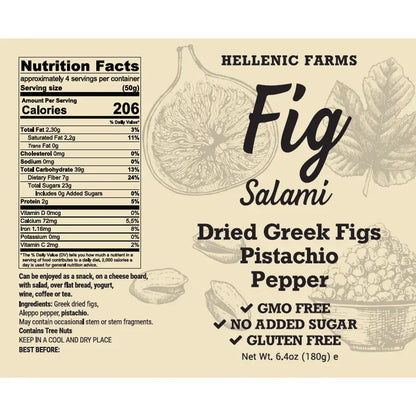 Vegan Fig Salami — Pistachio Pepper 🌱🌶️🥜