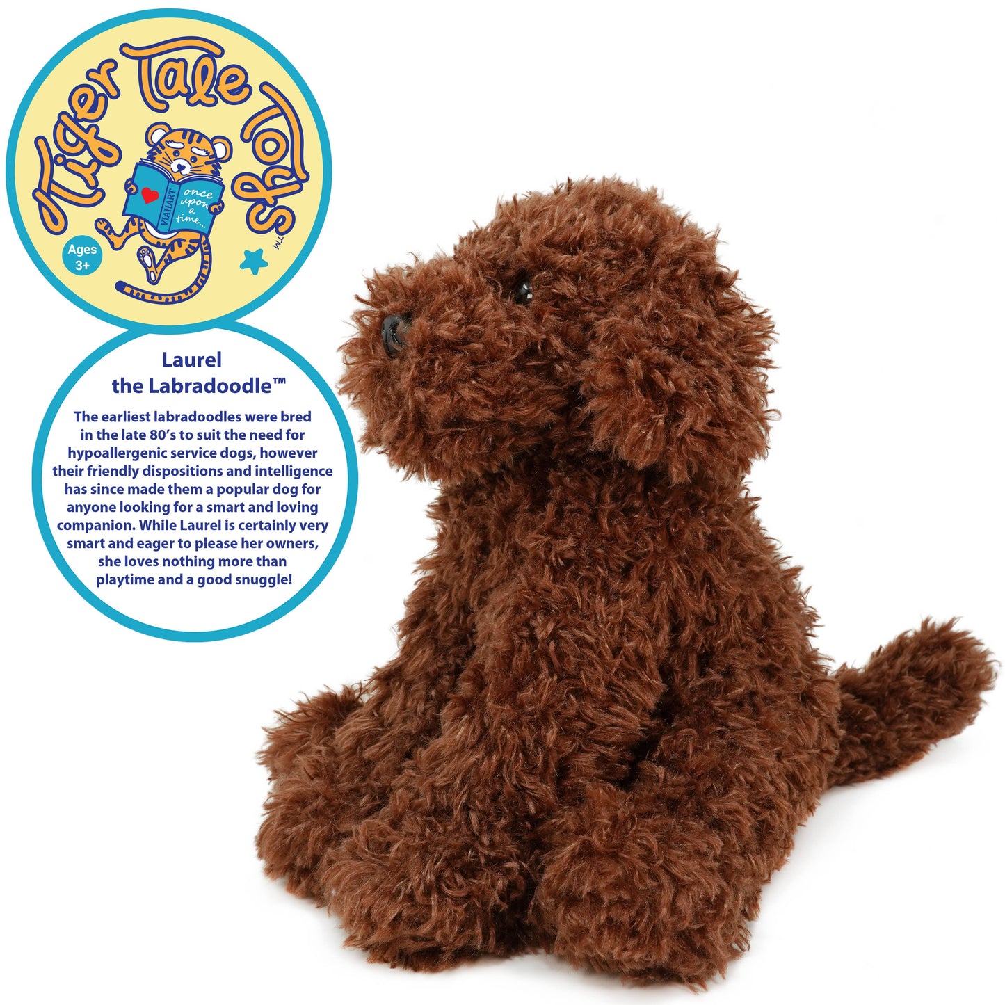 Laurel the Labradoodle — 12" Stuffed Animal Plush