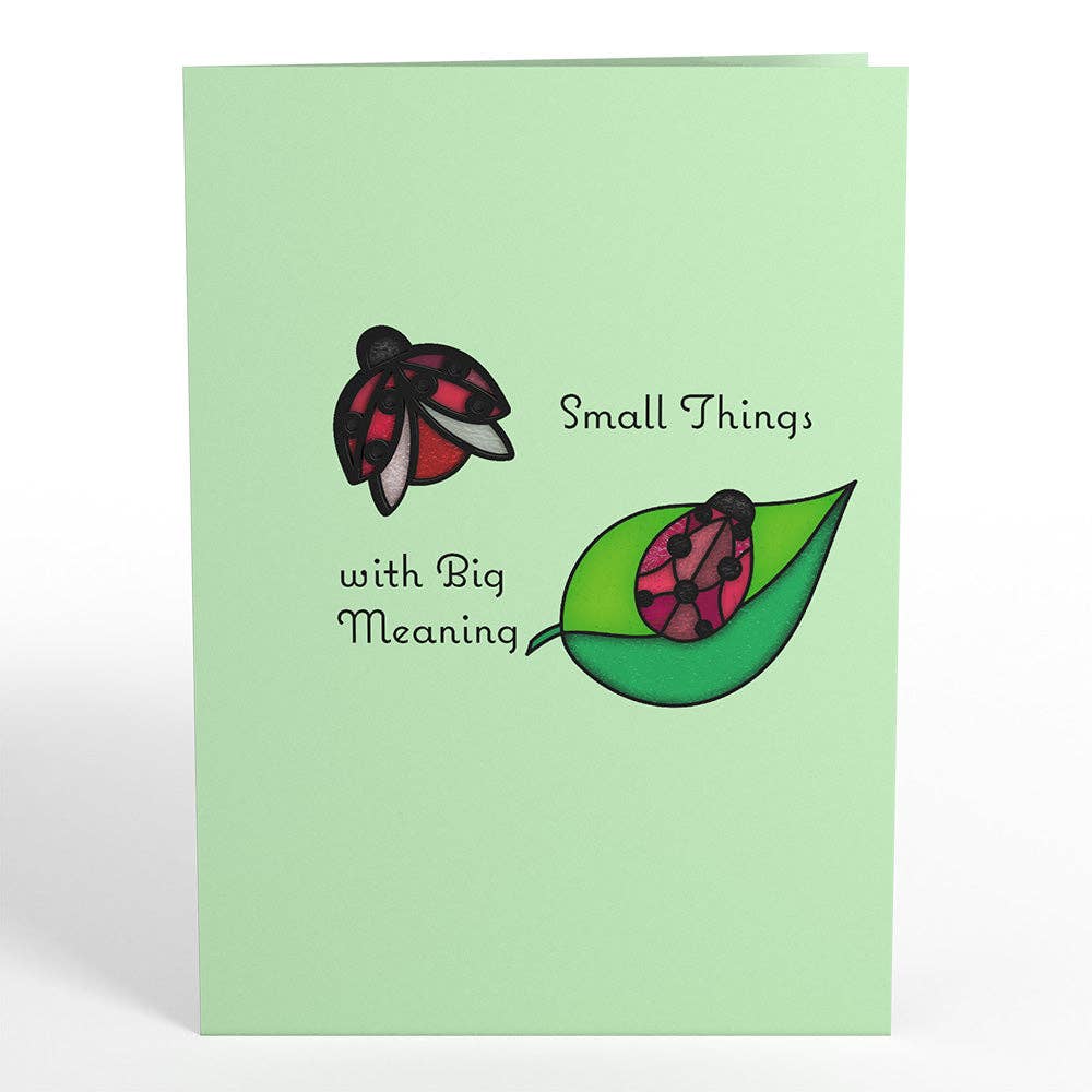 Lovepop Cards - Small Things with Big Meaning Ladybug Suncatcher Card 5x7"