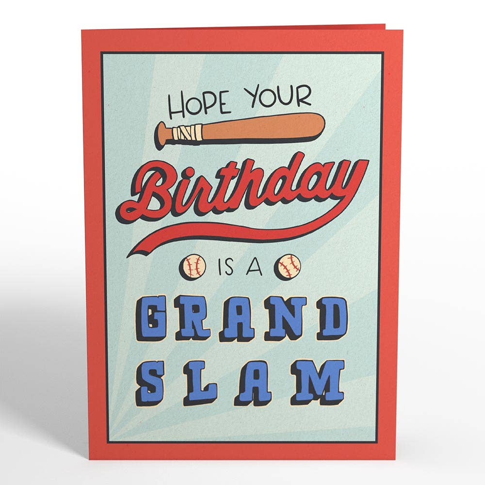 Lovepop Cards - Grand Slam Birthday Baseball Pop-Up Card 5x7"