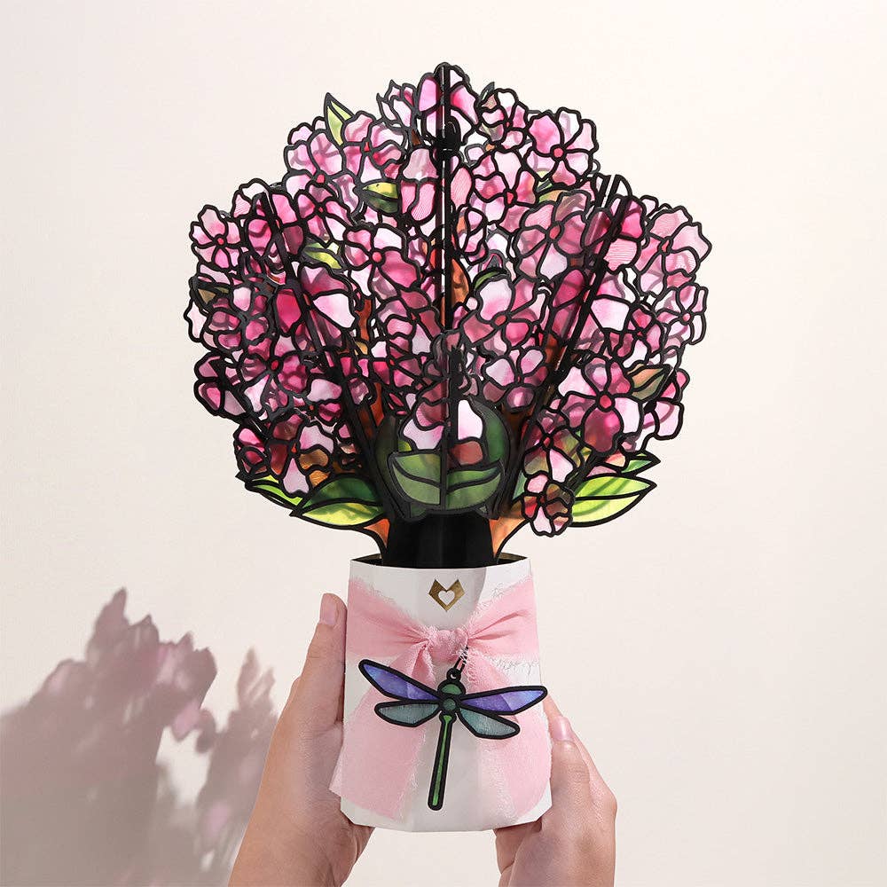 Lovepop Cards - Sun-dappled Cherry Blossom Suncatcher Bouquet 12x8.5"