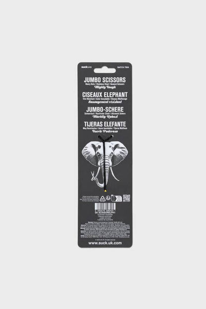 No Bull! Jumbo Elephant Scissors — Heavy-Duty Stainless Steel, Brass-Plated