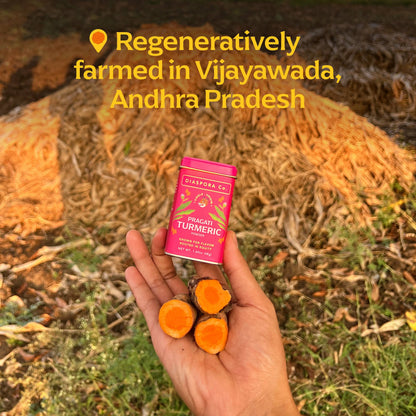 Pragati Heirloom Turmeric — Regeneratively Grown by the Kasaraneni Family