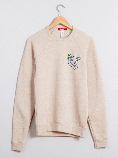 Doves Crewneck — Tri-Cream