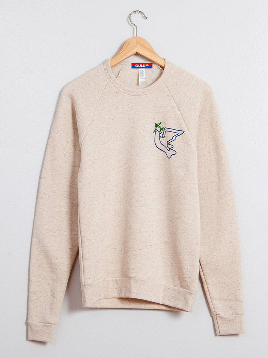 Doves Crewneck — Tri-Cream