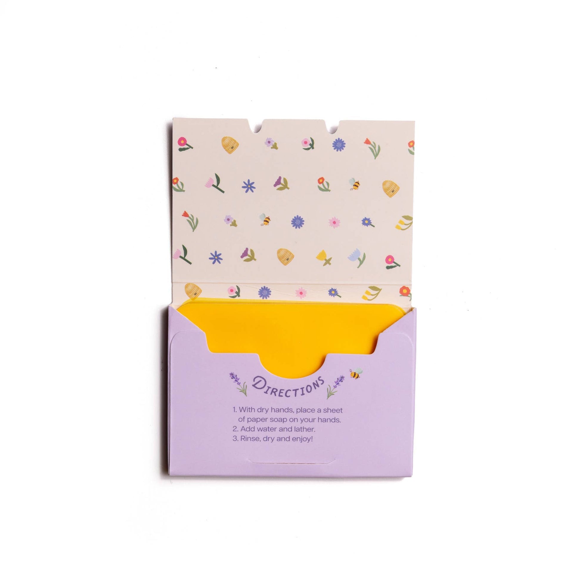 123 Farm - Paper Soap – Lavender Honey Scent, Travel Size, 50 Sheets - Dear John