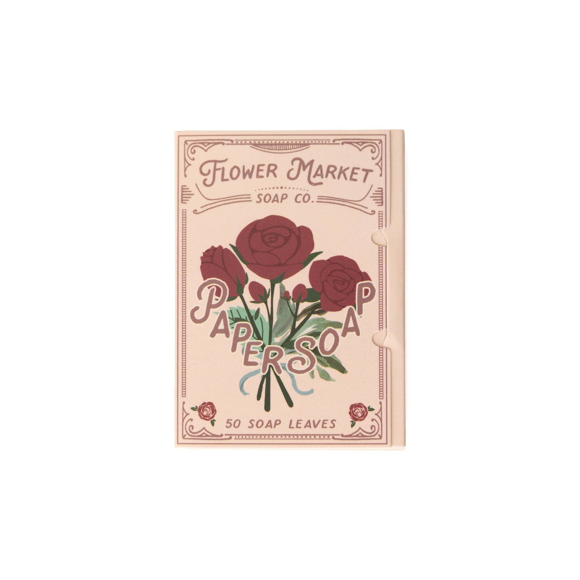 123 Farm - Paper Soap – Rose Scent, Travel Size, 50 Sheets - Dear John