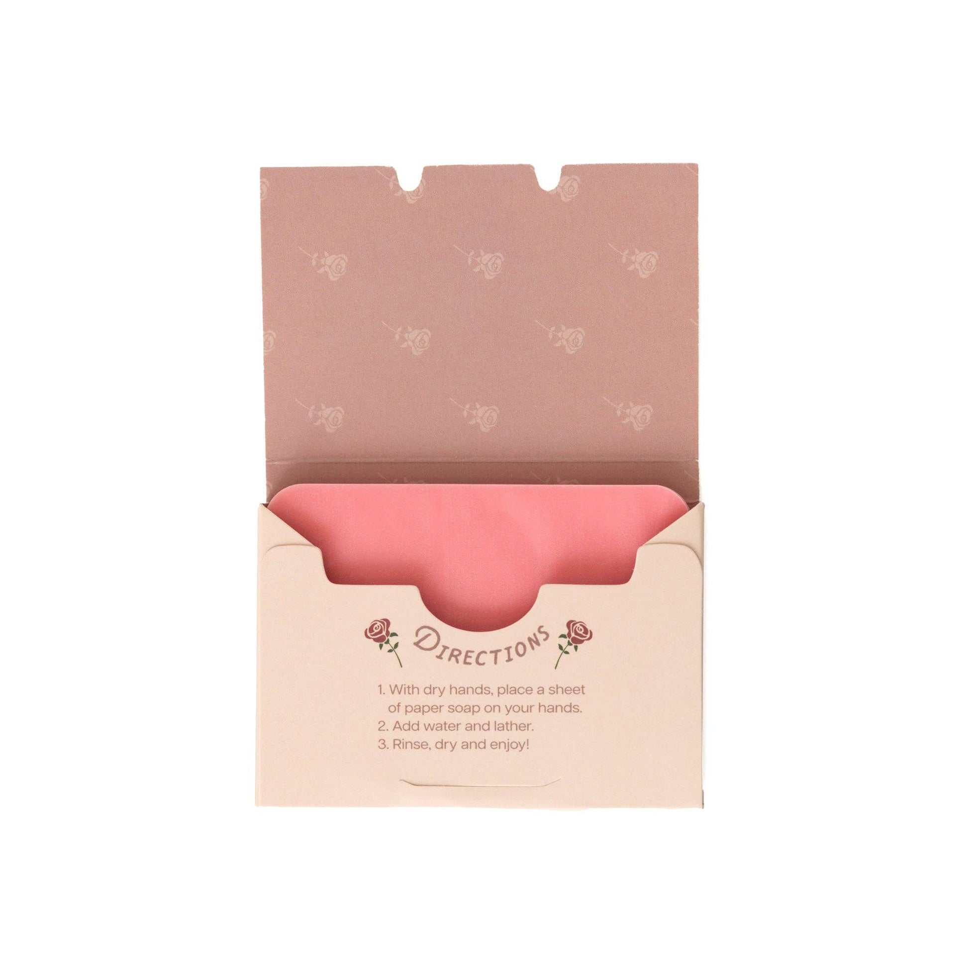 123 Farm - Paper Soap – Rose Scent, Travel Size, 50 Sheets - Dear John