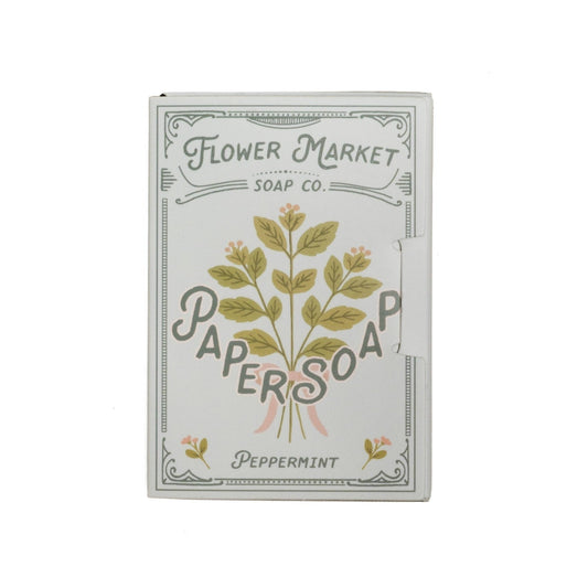 123 Farm - Paper Soap – Sweet Peppermint Scent, Travel Size, 50 Sheets - Dear John