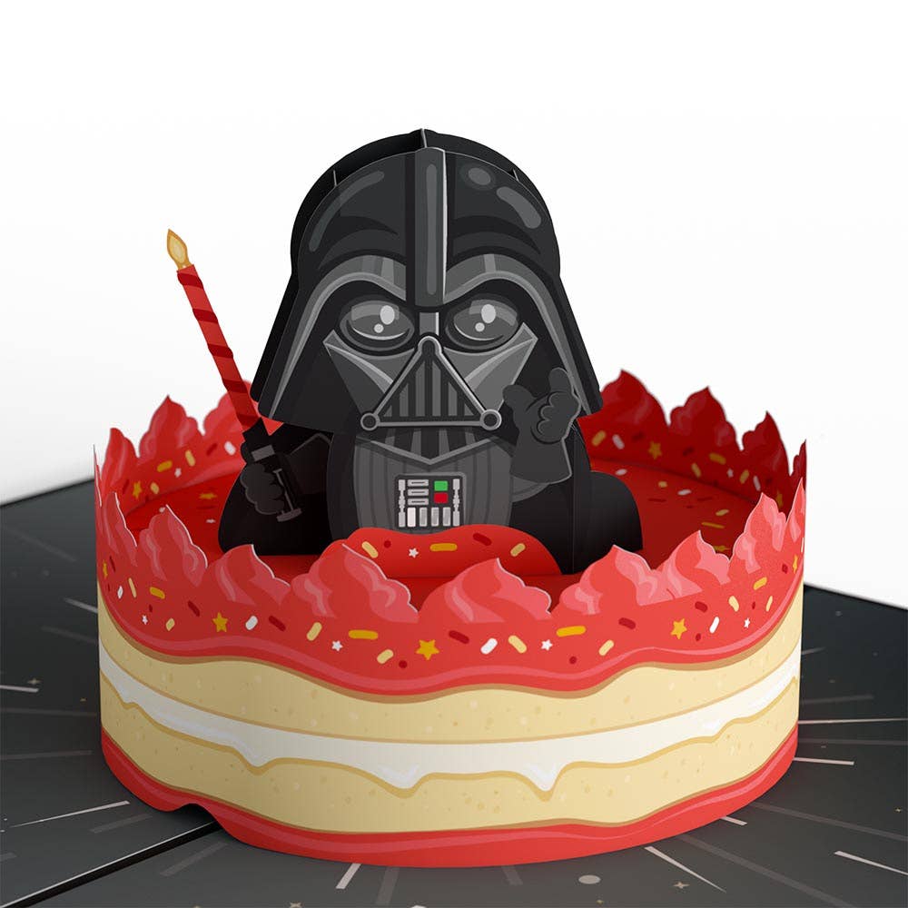 Lovepop Cards - Star Wars™ Darth Vader™ Birthday Cake Pop-Up Card 5x7"