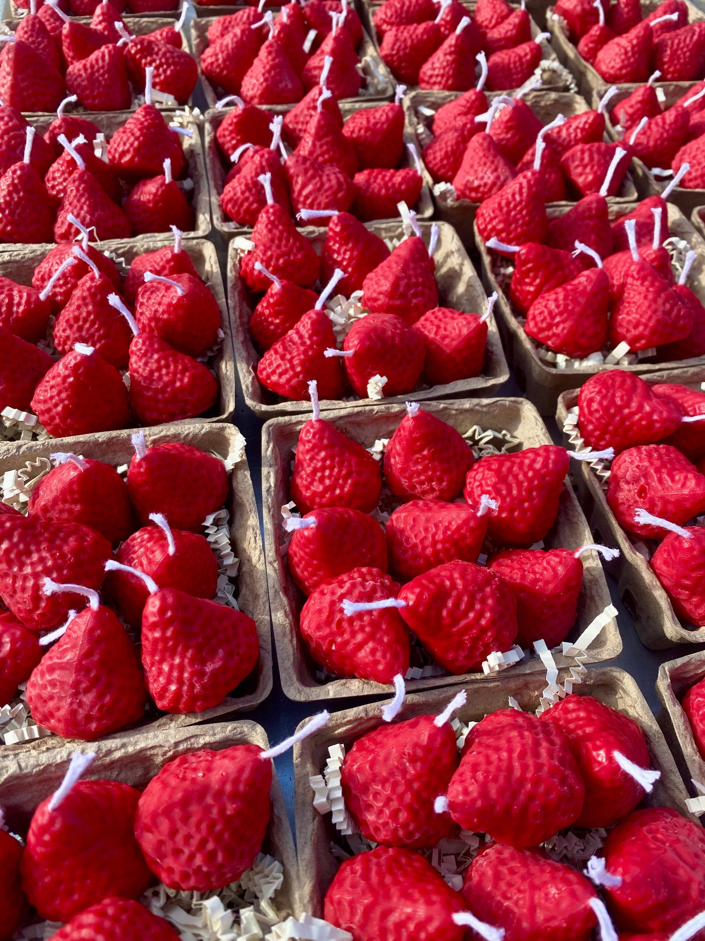 Strawberry Candles - 8 Pack