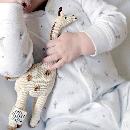 Organic Giraffe Rattle Baby Toy — Award-Winning & Eco-Friendly