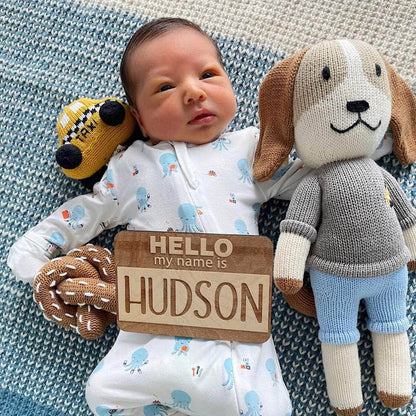 Organic Pretzel Baby Rattle — Handmade in Peru 🥨✨